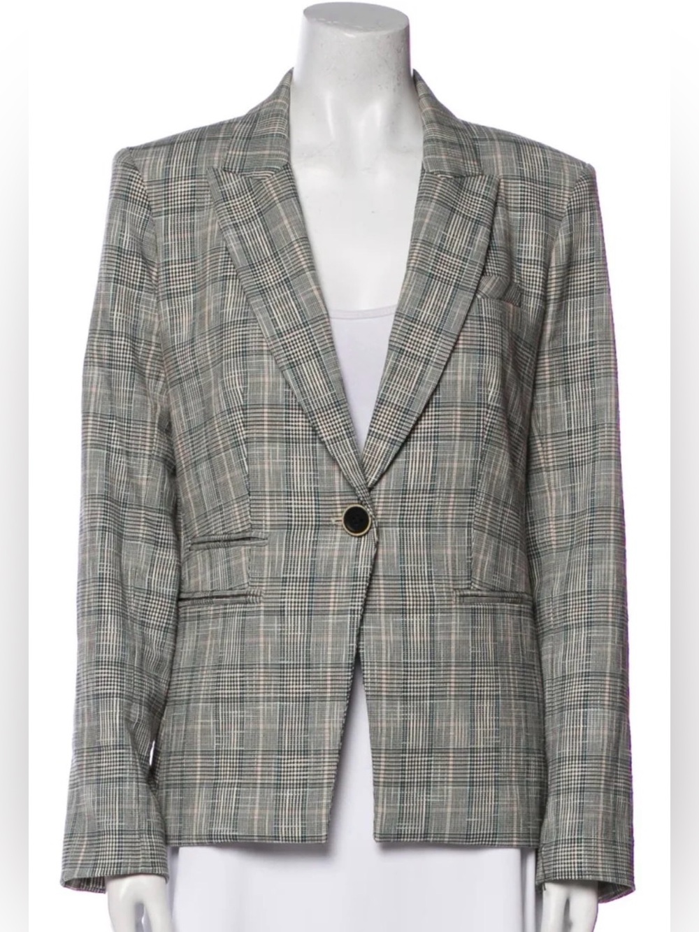 Veronica Beard Gia Glen Plaid Dickey Jacket (Zip-In Compatible) Size 8